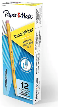 PENCILS, #2, MECHANICAL, PAPER MATE, MEDIUM LEAD, 12/CT MAIN